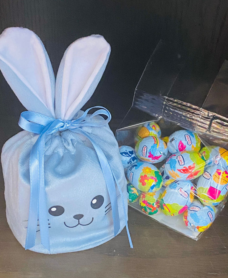 Velvet bunny chocolate bags