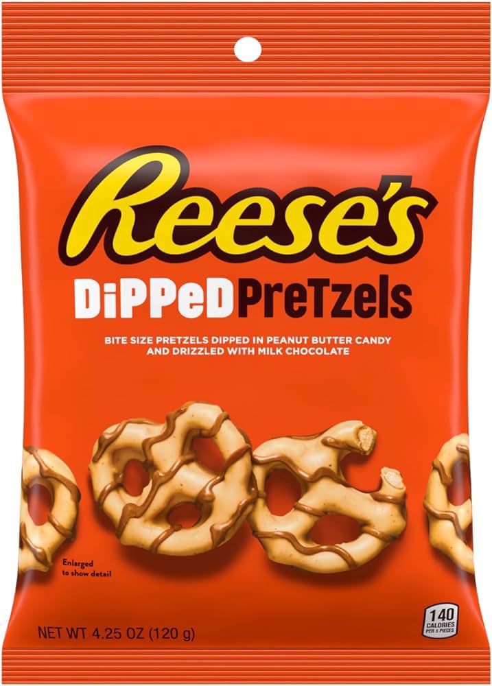 Reeses dipped pretzels