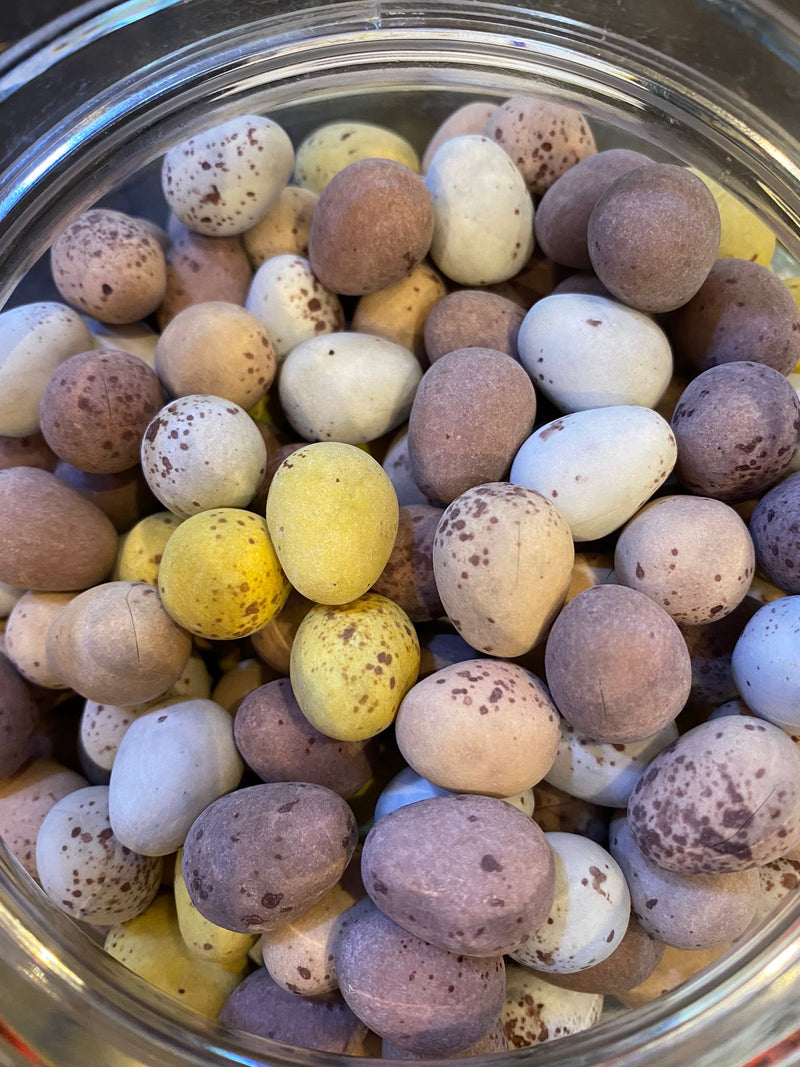 Chocolate speckled eggs