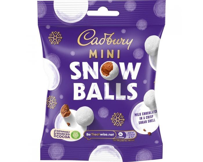 Cadbury snowballs